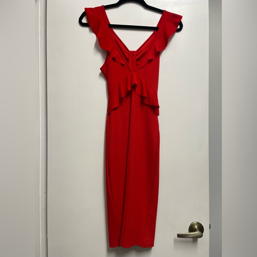 Red Midi Dress Extra Small (XS)